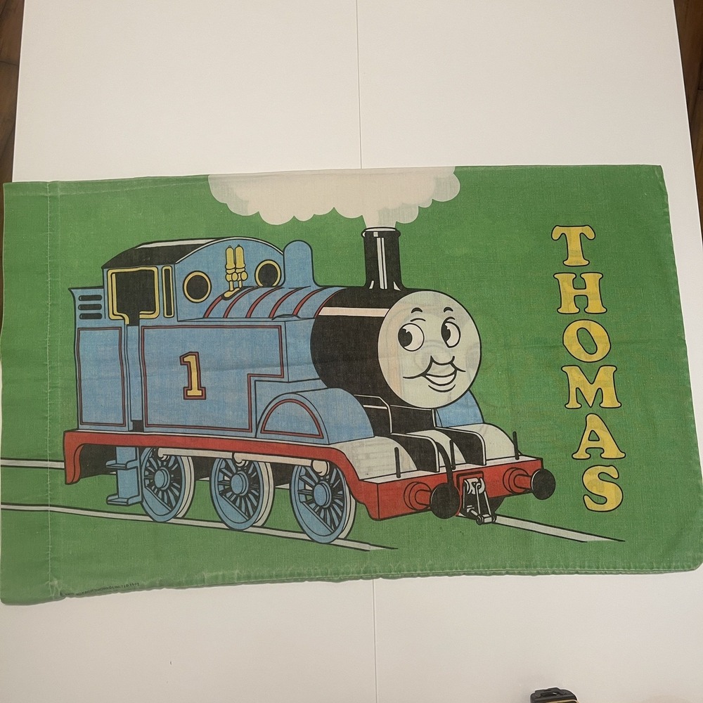 Britt Allcroft Thomas The Train And Terrance 1992 Vintage Pillowcase